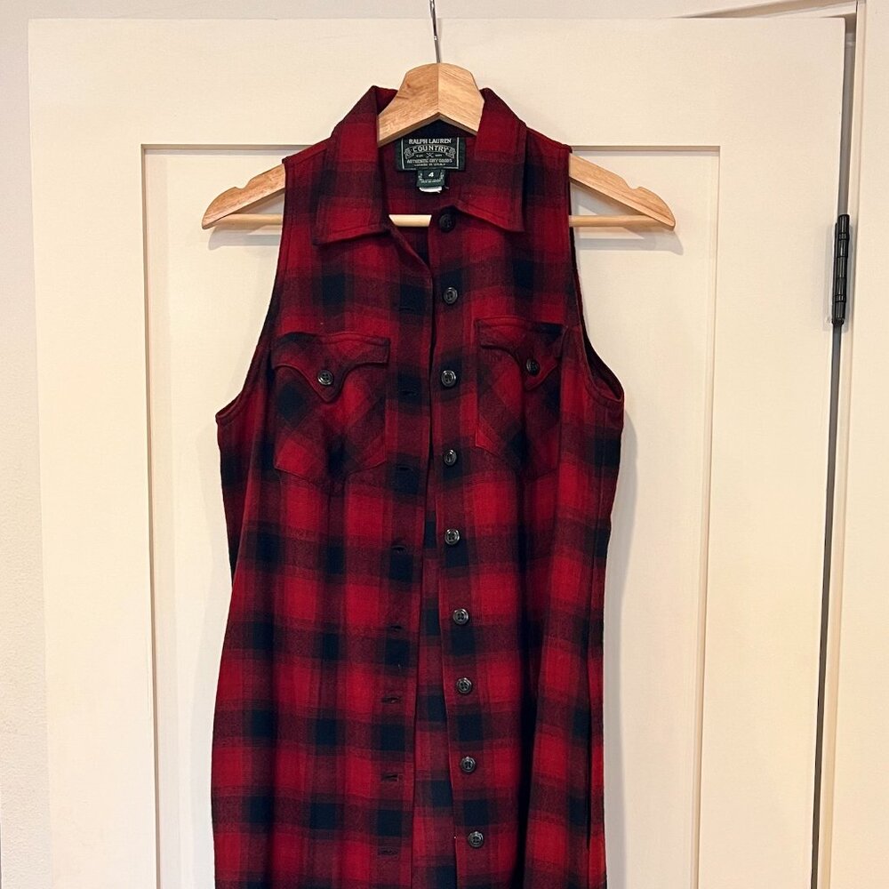 Vintage Ralph Lauren flannel dress perfect condition